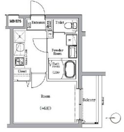 スカイコートソレア新丸子 2階 間取り図