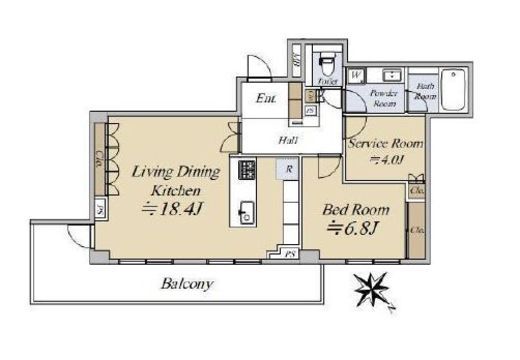 パークハウス麻布鳥居坂 2階 間取り図