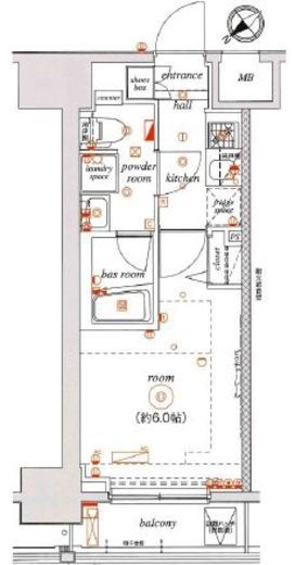 エル・グランジュテ川崎 10階 間取り図