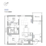 THE GRANDUO FUTAKOTAMAGAWA 401 間取り図