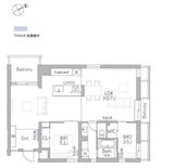 THE GRANDUO FUTAKOTAMAGAWA 403 間取り図