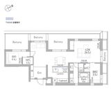 THE GRANDUO FUTAKOTAMAGAWA 502 間取り図