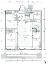 パークタワー勝どきミッド/サウス 18階 間取り図