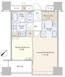 パークコート千代田富士見ザ タワー 21階 間取り図