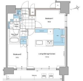 ルフォンプログレ本郷三丁目 1202 間取り図