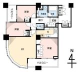 ザ・タワーグランディア 21階 間取り図