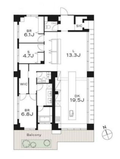 THE GRANDUO YOGA 301 間取り図
