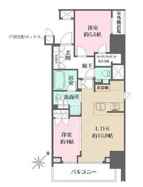 ザ・パークワンズ日本橋人形町 6階 間取り図