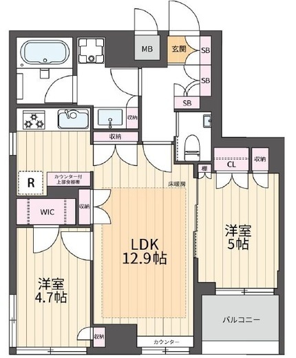 ザ三軒茶屋ハウス 2階 間取り図
