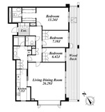 ガーデン東が丘 W202 間取り図