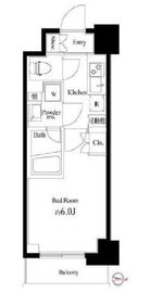 ハーモニーレジデンス武蔵小杉#002 6階 間取り図
