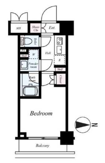 ハーモニーレジデンス武蔵小杉#002 3階 間取り図
