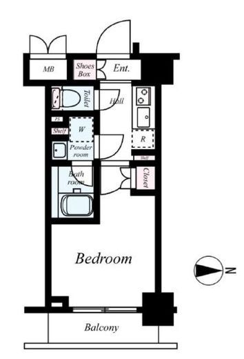 ハーモニーレジデンス武蔵小杉#002 6階 間取り図
