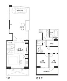 THE GRANDUO SAKURASHINMACHI 106 間取り図