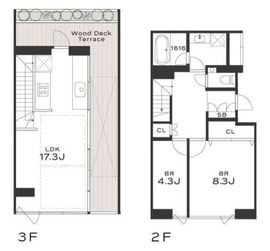 THE GRANDUO SAKURASHINMACHI 203 間取り図