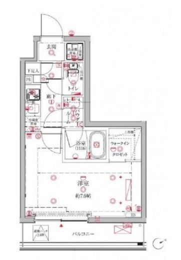 クレイシア三鷹 2階 間取り図