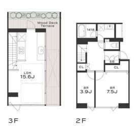 THE GRANDUO SAKURASHINMACHI 205 間取り図