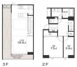 THE GRANDUO SAKURASHINMACHI 206 間取り図