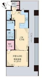 ビイルーム立川 601 間取り図