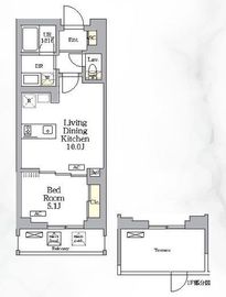 グランパーク千駄ヶ谷レジデンス 402 間取り図