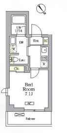 グランパーク千駄ヶ谷レジデンス 204 間取り図