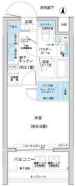 パークリュクス白金mono 6階 間取り図