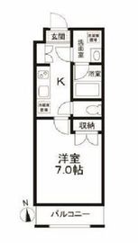 エルミタージュ早稲田町 203 間取り図