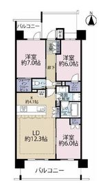 アトラス池尻レジデンス 5階 間取り図