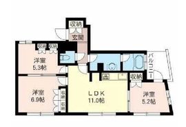 エスティメゾン浅草駒形 1202 間取り図