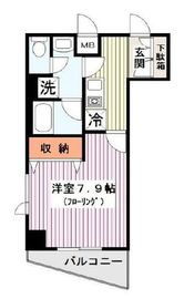 ルシェール赤坂 7階 間取り図