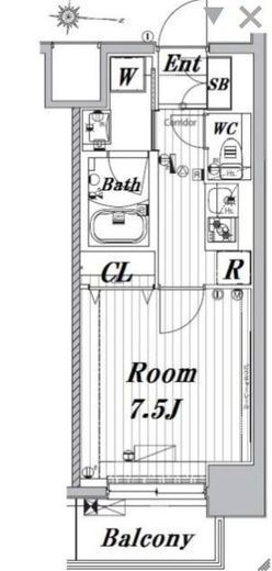 メイクスデザイン両国SOUTH 503 間取り図