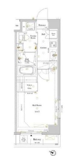 ルクレ高円寺アジールコート 103 間取り図
