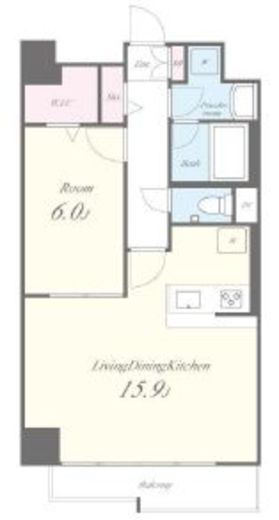 N residence SUMIYOSHI (エヌレジデンススミヨシ) 601 間取り図