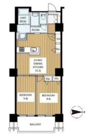 六本木ビュータワー 6階 間取り図