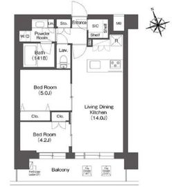 ルーウェ東大泉 205 間取り図