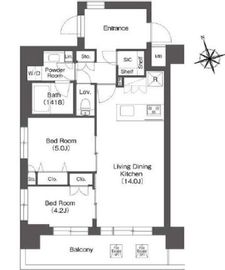 ルーウェ東大泉 401 間取り図