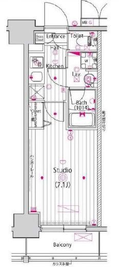 ガーラ横濱関内グランドステージ 9階 間取り図
