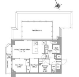 コンフォリア東葛西 801 間取り図