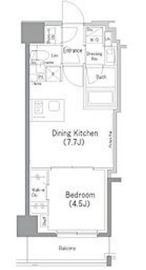 ザ・パークハビオ横浜東神奈川 804 間取り図