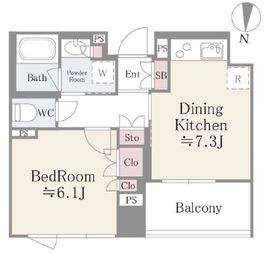 ボワエトワール立石 402 間取り図