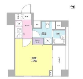 フィオリトゥーラ三軒茶屋ステーションフロント 401 間取り図