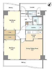 Cortile自由ヶ丘 (コルティール自由ヶ丘) 703 間取り図