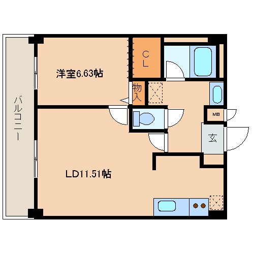 レジディア新川 704 間取り図