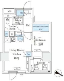 Urban Breeze 恵比寿 605 間取り図