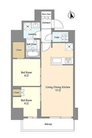 グランカーサ船堀Ⅰ 1103 間取り図