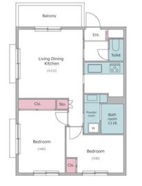 レジディア世田谷若林 215 間取り図