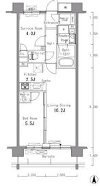 パークアクシス滝野川 203 間取り図
