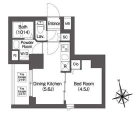 コンフォリア・リヴ品川南大井 201 間取り図
