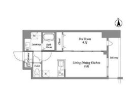 ザ・グラヴィティ新宿 311 間取り図
