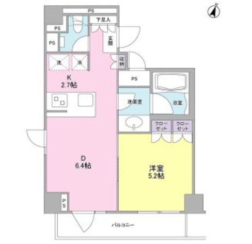 ステイレジデンス西新宿 1105 間取り図